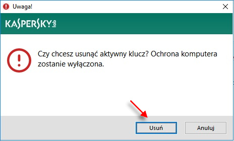 Kliknij Usuń.