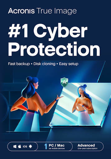 Acronis True Image Premium, 1 komputer + 1 TB Acronis Cloud Storage, 1 rok